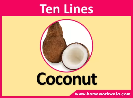 10 lines on Coconut in English