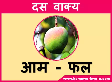 short essay on Mango in Hindi
