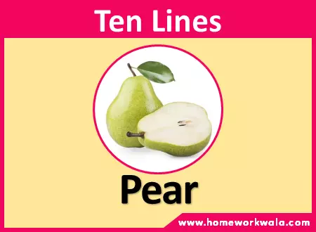 10 lines on Pear in English