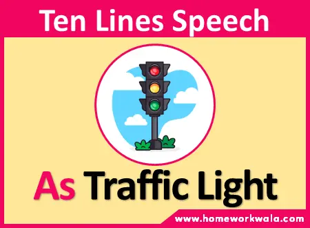short speech on Traffic Light in English