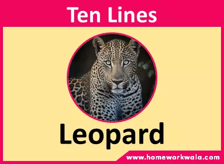 10 lines about Leopard in English