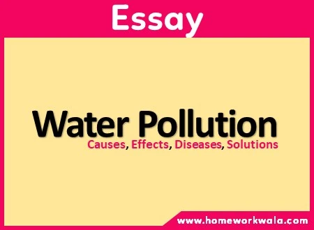 essay on Water Pollution in English