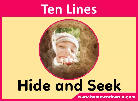 10 lines on my favourite game Hide and Seek