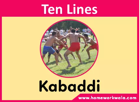10 lines on my favourite game Kabaddi