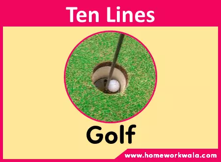 10 lines on my favourite sport Golf