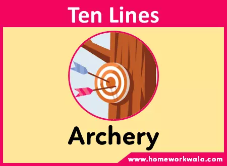 10 lines on my favourite sport Archery