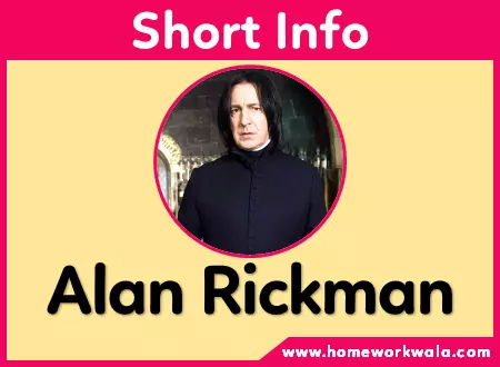 Alan Rickman's short information, Family, Diaries, Net Worth