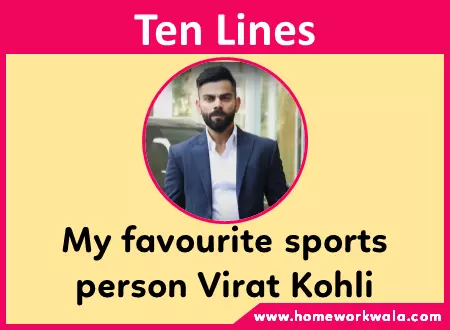 my favourite sports person Virat Kohli