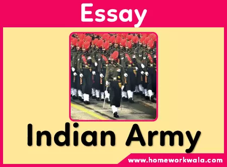 Essay on Indian Army in English
