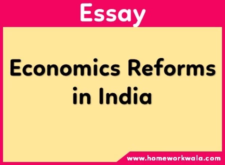 essay on economic Reforms in India
