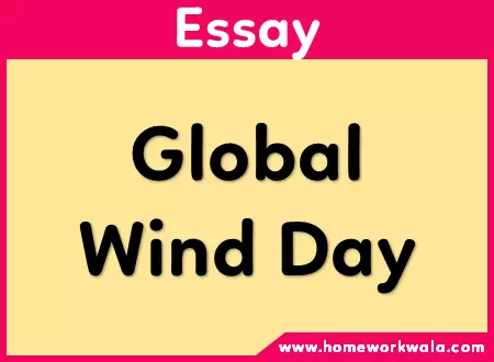 Essay on Global Wind Day