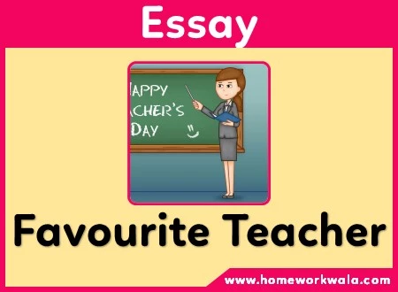 essay on my favourite teacher