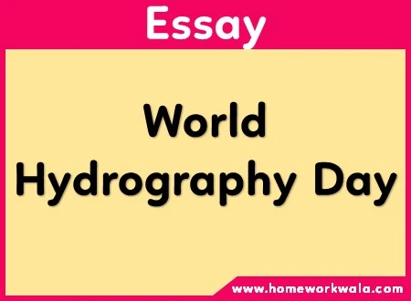essay on World Hydrography Day